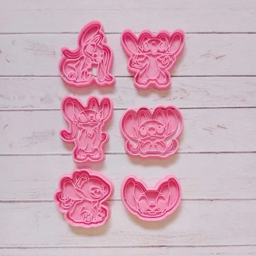 Set de 6 Cortadores de Galletas – Stitch